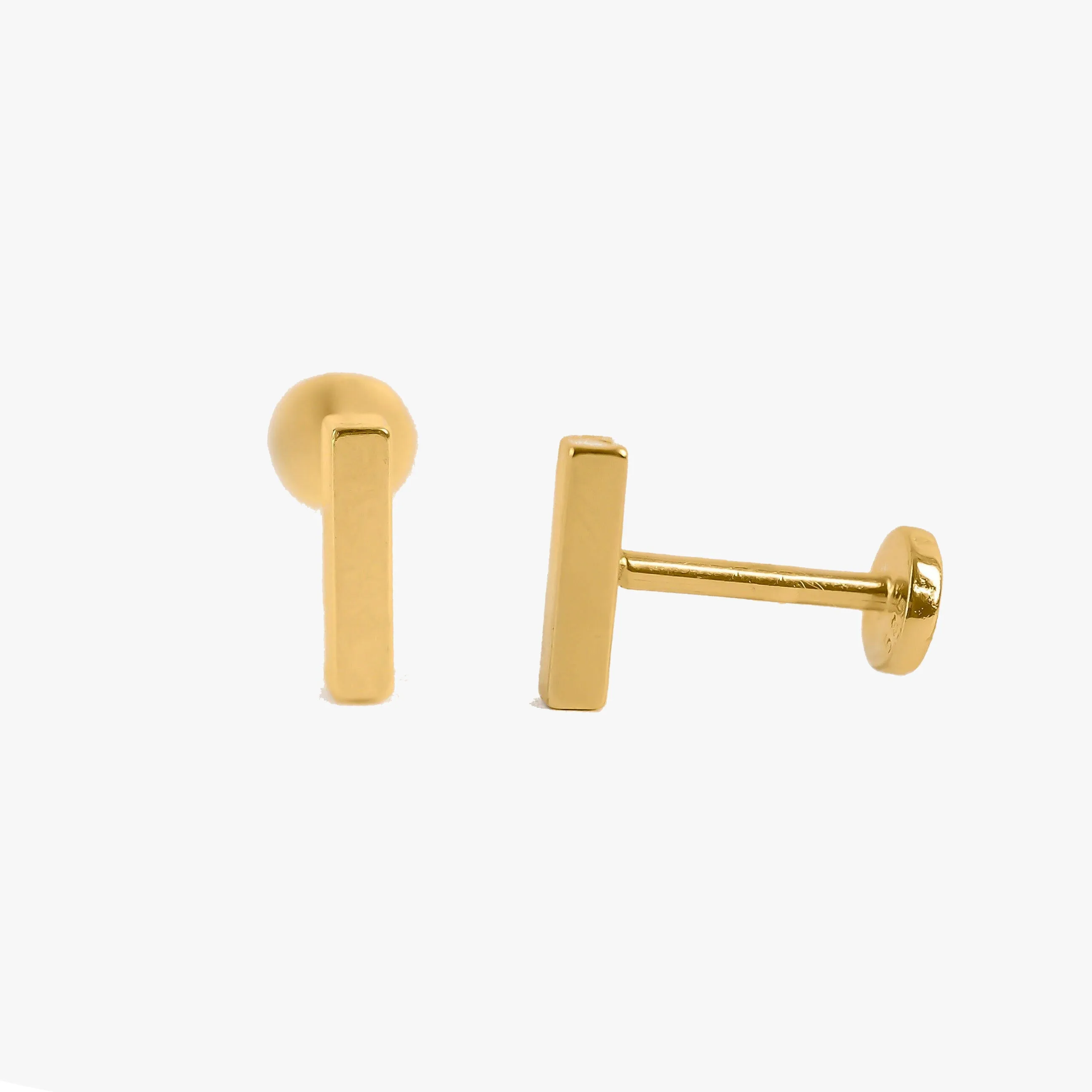 Screwback Ear Piercing | 14K Solid Gold