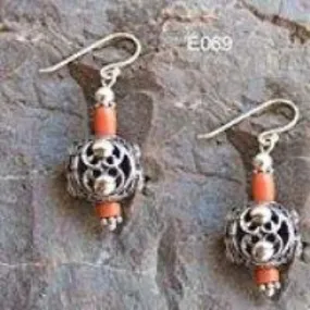 Sterling Silver Earrings Ethnic Jewelry