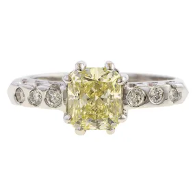 Vintage Engagement Ring, Rectangular 1.10ct.