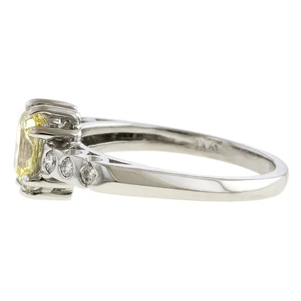 Vintage Engagement Ring, Rectangular 1.10ct.