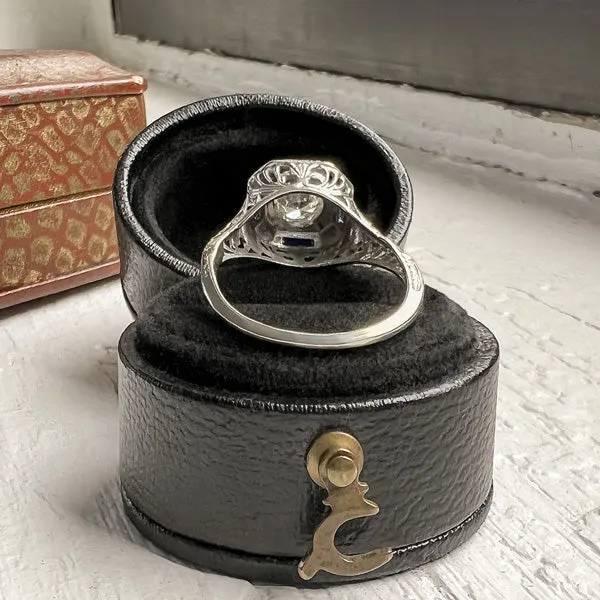 Vintage Filigree Diamond Ring, RBC 0.51ct.