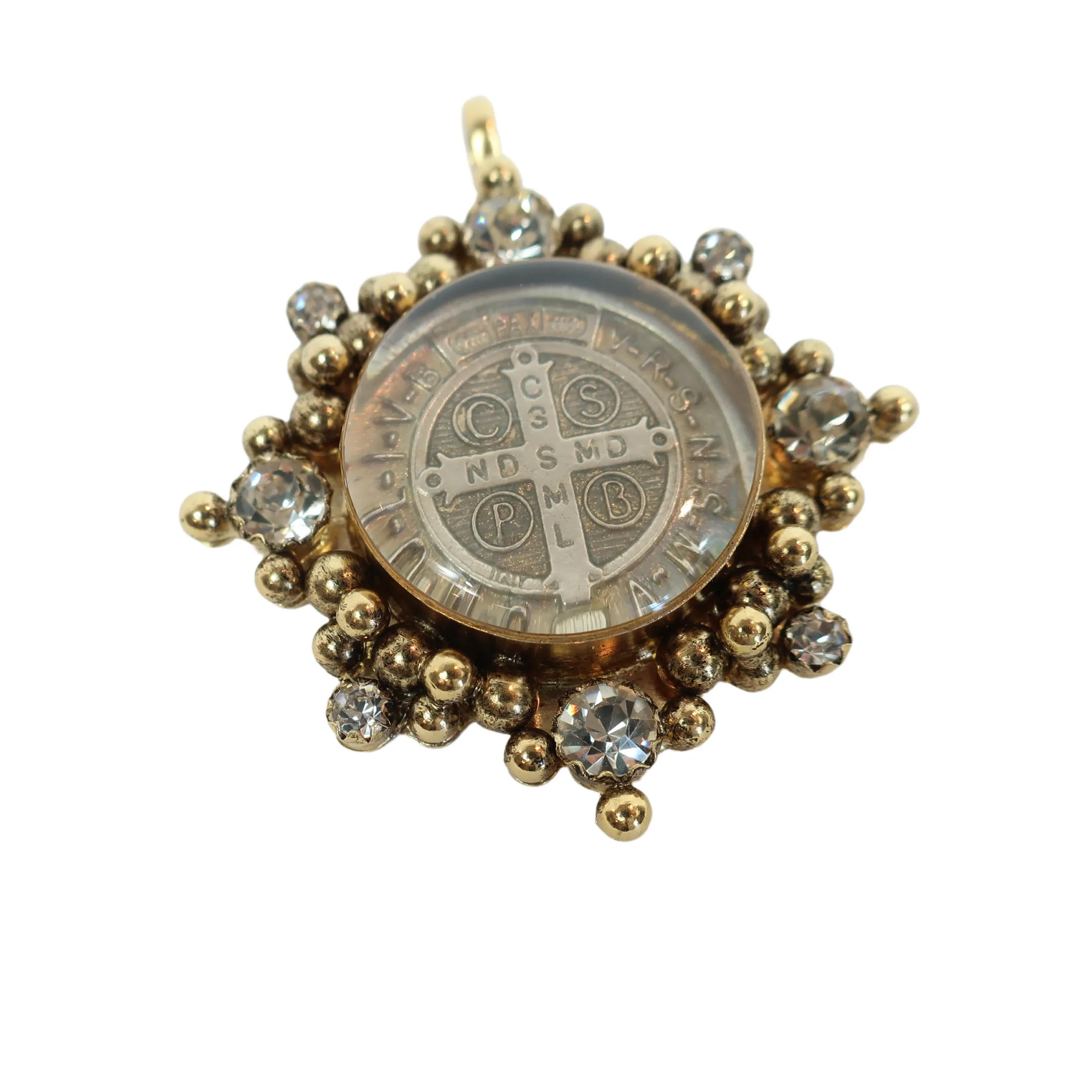 VSA Cloister San Benito Pendant Charm in Gold Vermeil