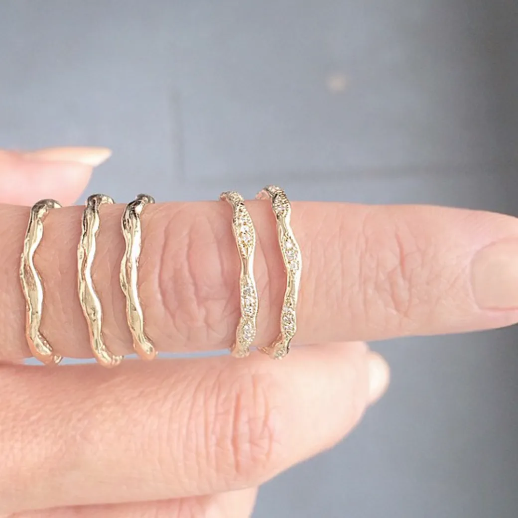 Wave Eternity Ring