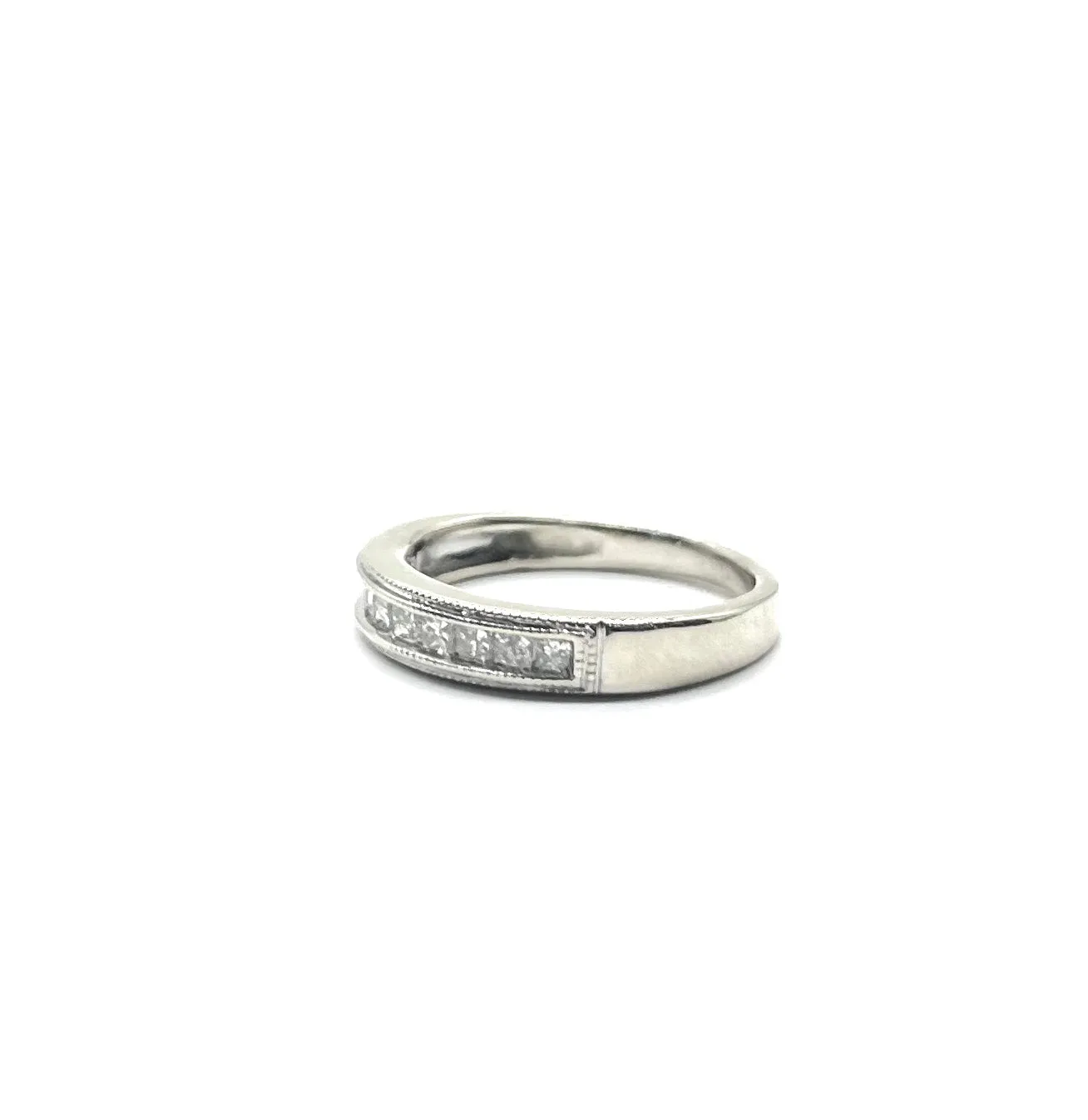 White Gold 10 Diamond Wedding Band