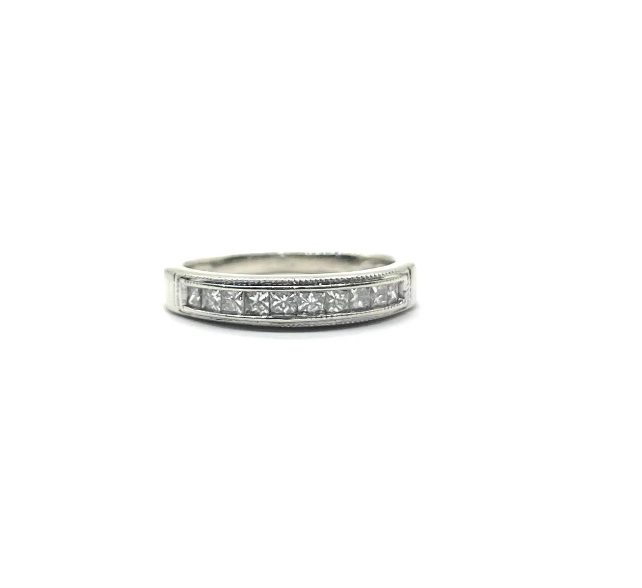 White Gold 10 Diamond Wedding Band