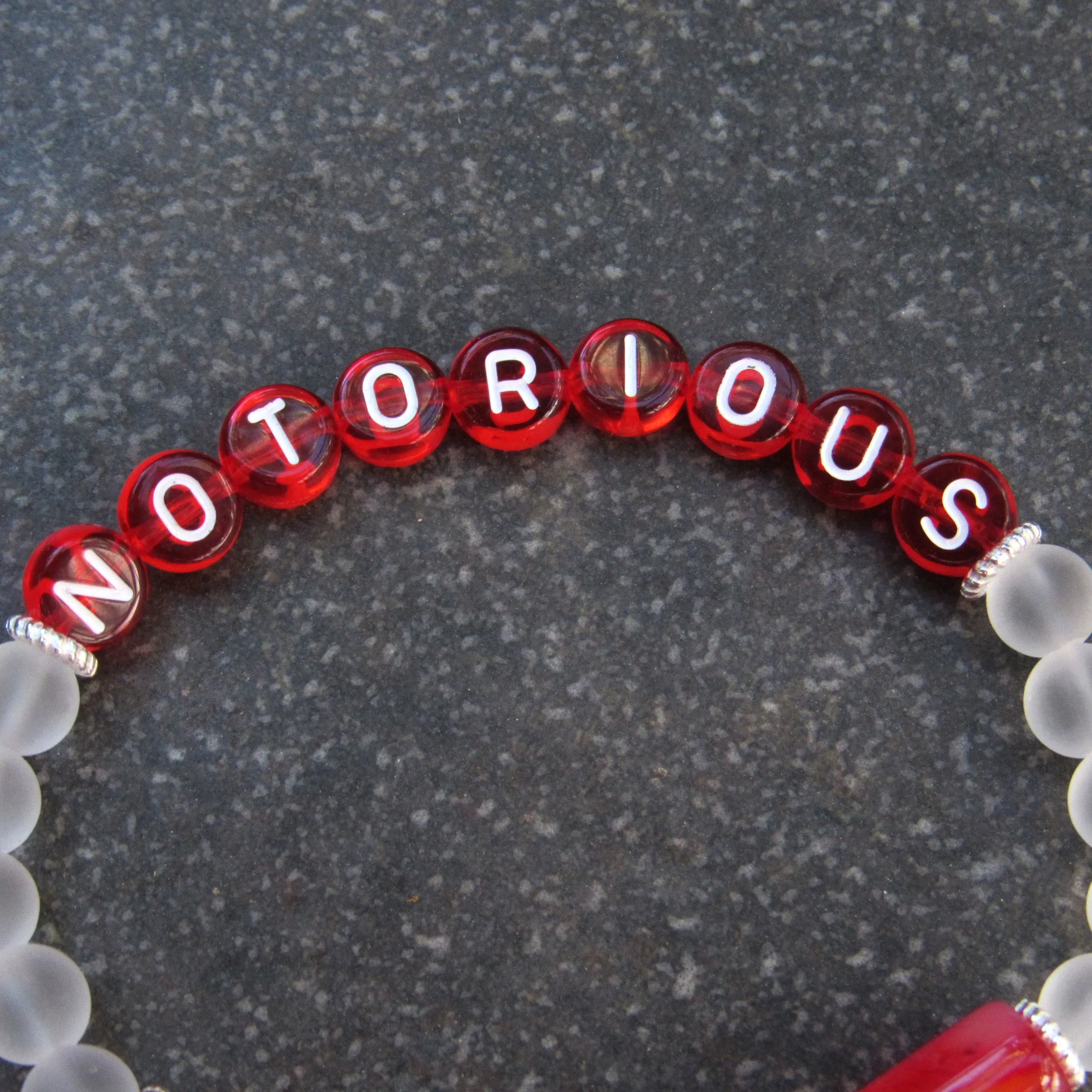 Women's Gemstone NOTORIOUS stretch bracelet