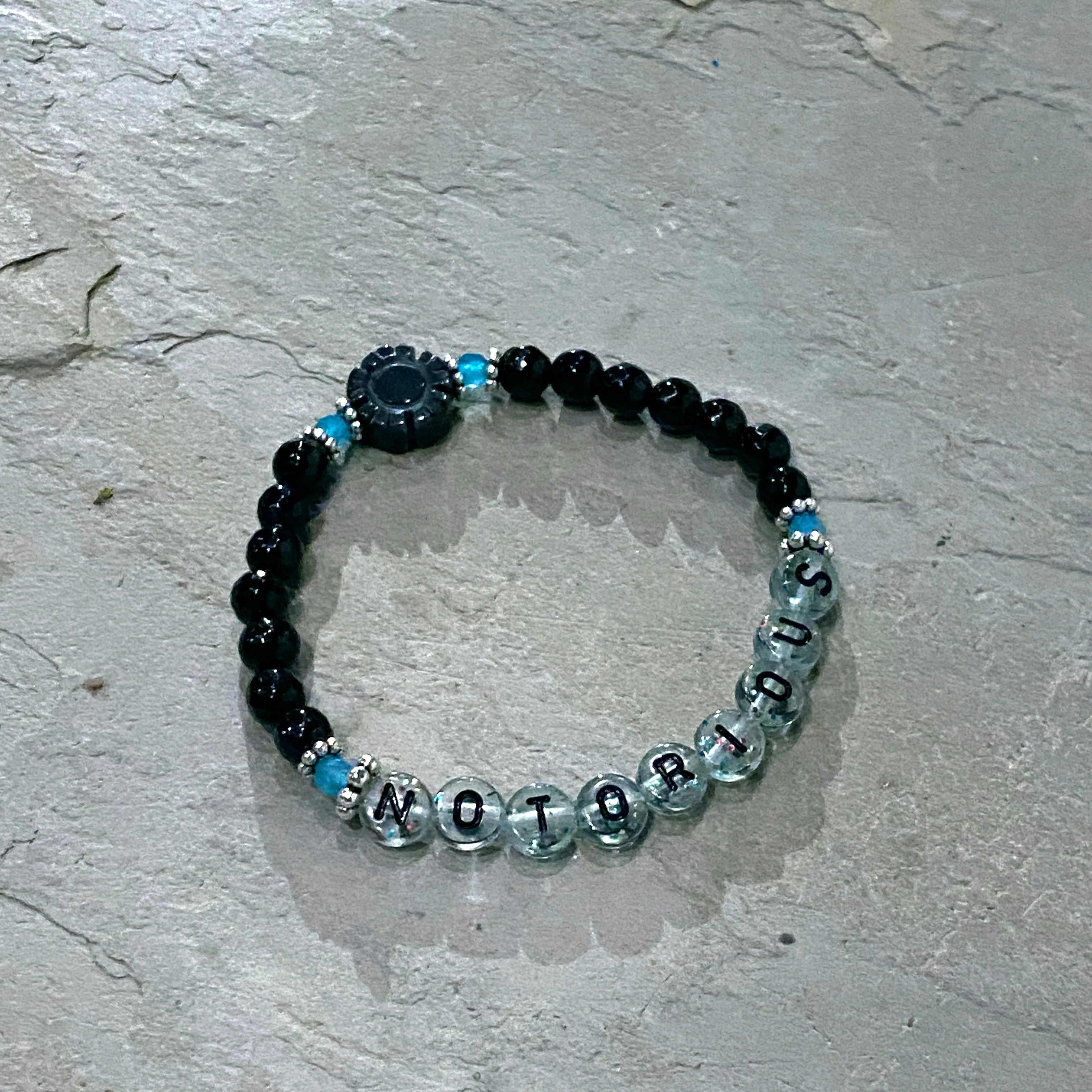 Women's Gemstone NOTORIOUS stretch bracelet