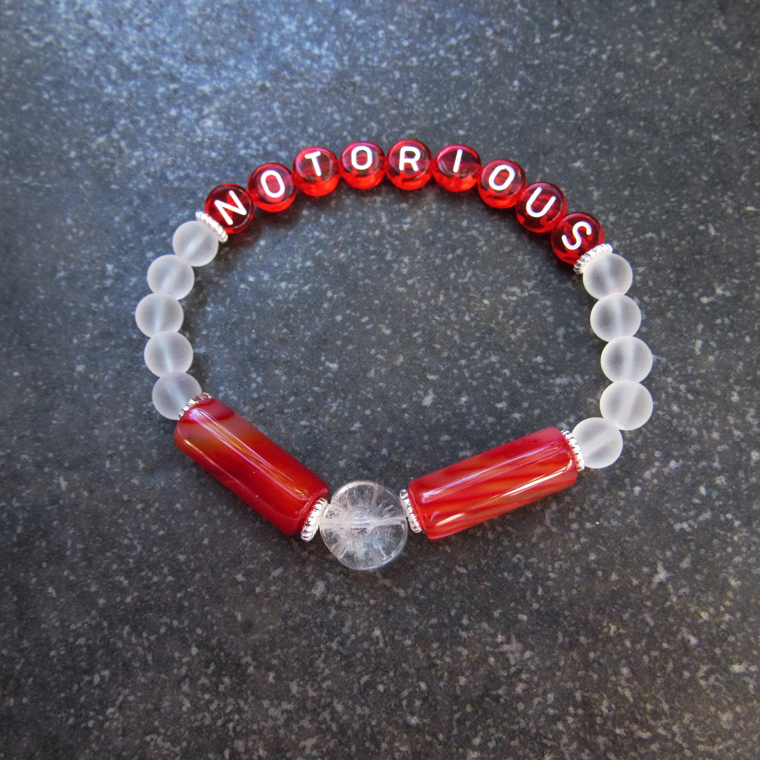 Women's Gemstone NOTORIOUS stretch bracelet