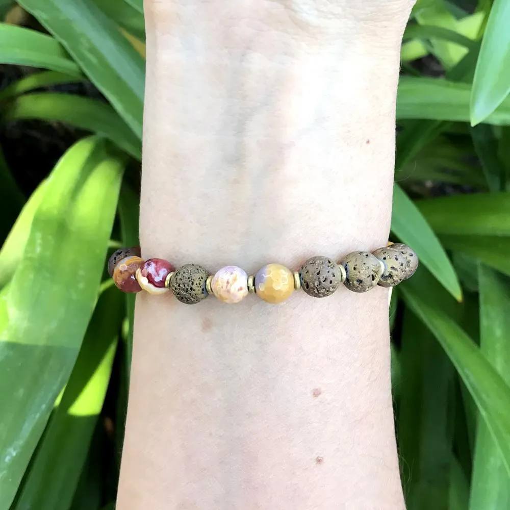 Youth Mookaite Essential Oil Diffuser Bracelet