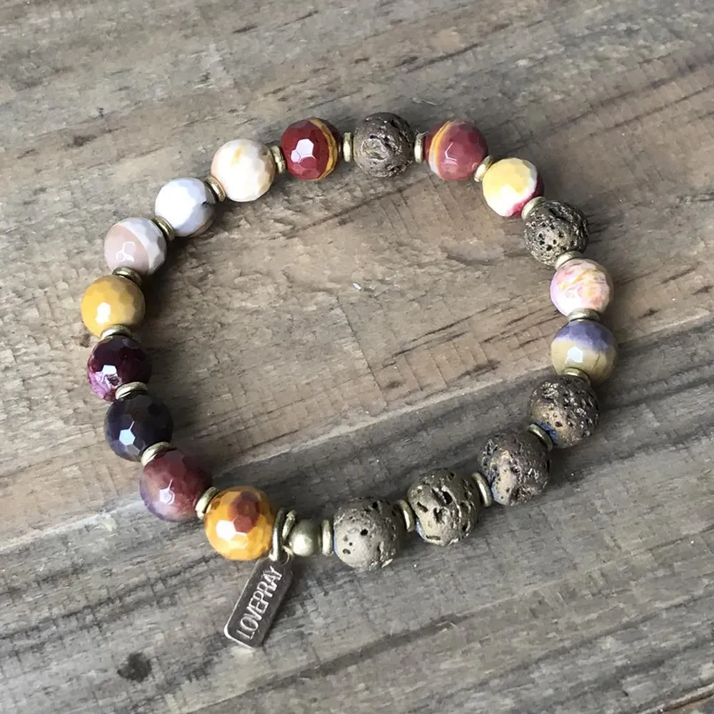 Youth Mookaite Essential Oil Diffuser Bracelet